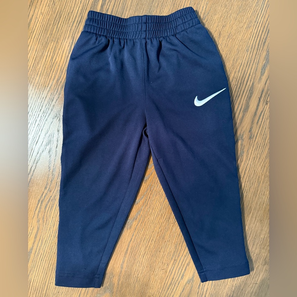 Nike Toddler Boy Navy Tricot Ankle-Zip Athletic Pants